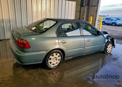 2000 Honda Civic Base z USA, uszkodzony, nr VIN 2HGEJ6613YH569391